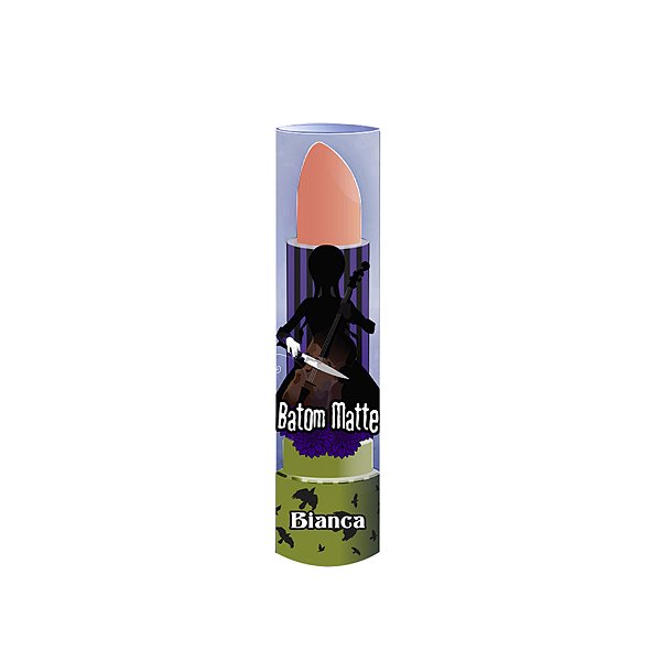 Batom Matte Wandinha Bianca - Cor 01 - 2gr - 1 unidade - Rizzo