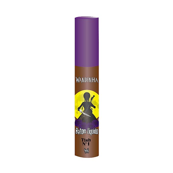 Batom Líquido Matte Wandinha Tish - Cor 01 - 4ml - 1 unidade - Rizzo