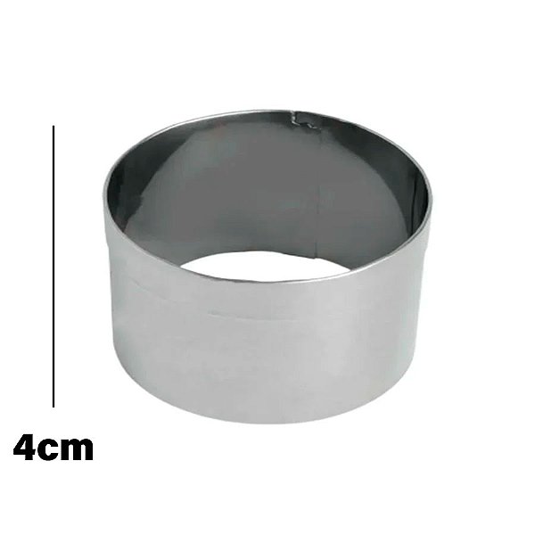 Cortador Aro Redondo 10x10x4cm - Ref. 2070 - 1 unidade - RR Cortadores - Rizzo