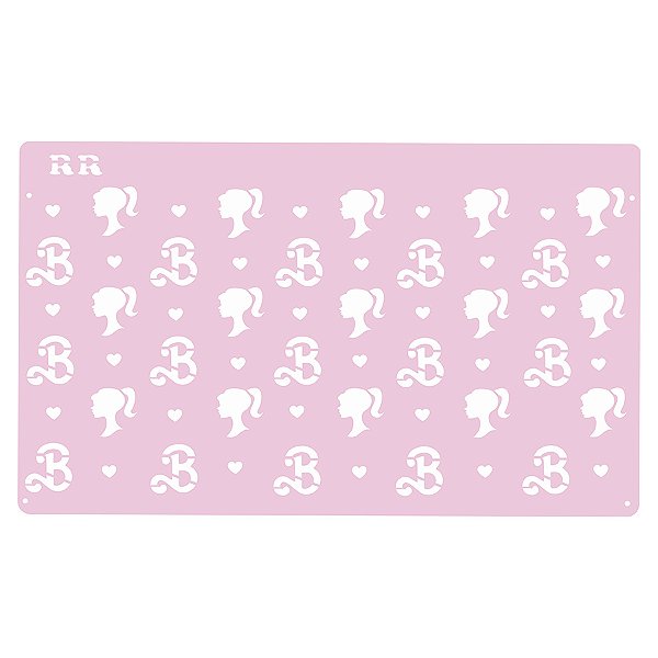 Stencil Boneca Barbie - Ref. 3054 - 1 unidade - RR Cortadores - Rizzo