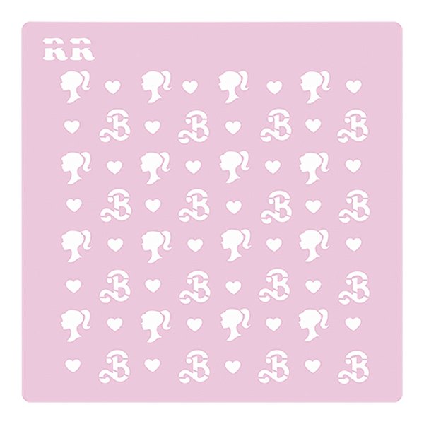 Stencil Boneca Barbie - Ref. 4075 - 1 unidade - RR Cortadores - Rizzo