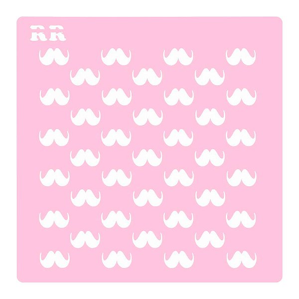 Stencil Bigodinhos 1 - Ref. 4067 - 1 unidade - RR Cortadores - Rizzo