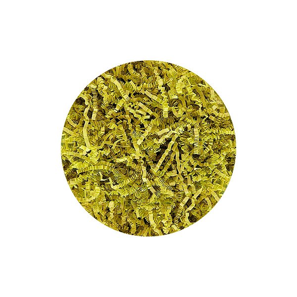 Palha Decorativa de Papel Amarelo - 100g - 1 unidade - Rizzo
