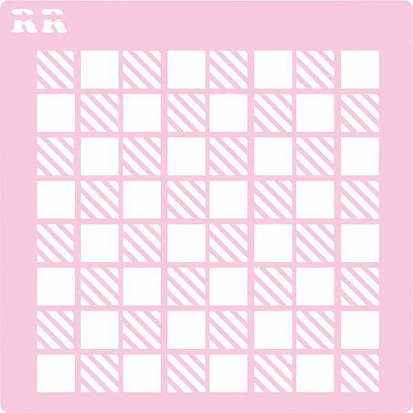 Stencil Xadrez 1 - Ref. 4062 - 1 unidade - RR Cortadores - Rizzo