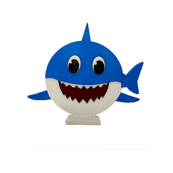 Personagem MDF Daddy Shark - 1 unidade - Rizzo