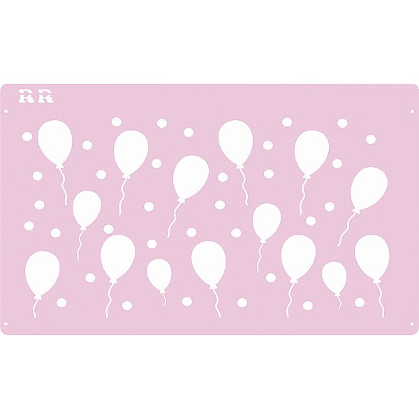 Stencil Fundo Bexiga - Ref. 3024 - 1 unidade - RR CORTADORES - Rizzo