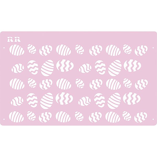 Stencil Fundo Ovos de Páscoa - Ref. 3021 - 1 unidade - RR CORTADORES - Rizzo