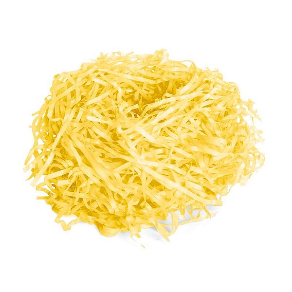 Palha de Seda Decorativa Amarela - 01 unidade - 50g - Cromus - Rizzo