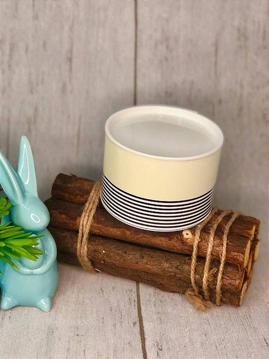 Tiras Decorativas Amarela Listras Preta P com 5un. Rizzo Confeitaria