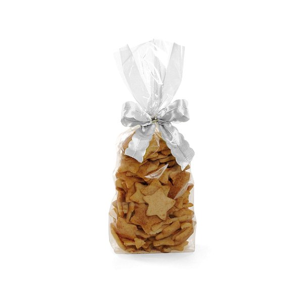 Saco Sanfonado Incolor 8,5x30cm - 25 unidades - Cromus Festas - Rizzo