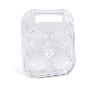 Maleta para 4 ovos Transparente 17x12x6,5cm - 10 unidades - Cromus Páscoa - Rizzo