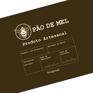 Rótulo e Tira Decorativa Pão de Mel - Tam P / M / G - 5 unidades - Rizzo Confeitaria