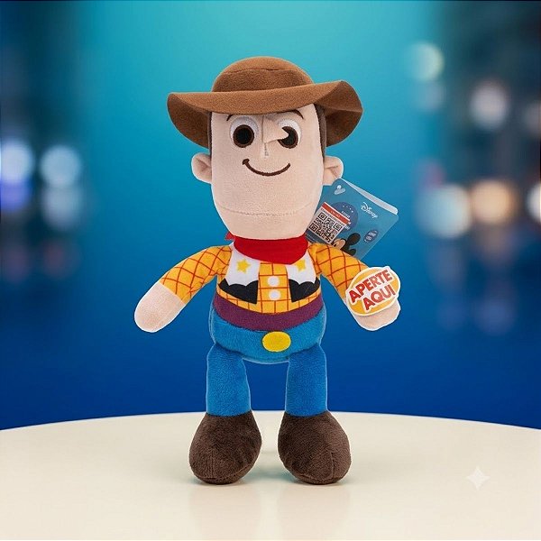 Pelúcia Woody com Luz e Som - Toy Story - 27cm - Disney Original - 1 unidade - Multilaser - Rizzo