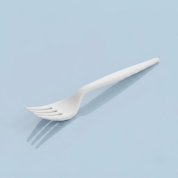 Garfo Para Refeição - Branco - 15,5cm - 50 unidades - Plastilânia - Rizzo