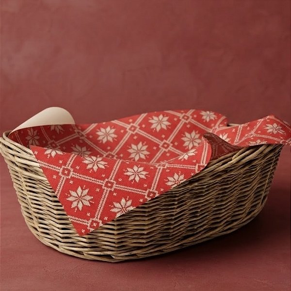 Folha de Papel para Presente de Natal Kraft - 70x69cm - Tricot - 10 unidades - Rizzo
