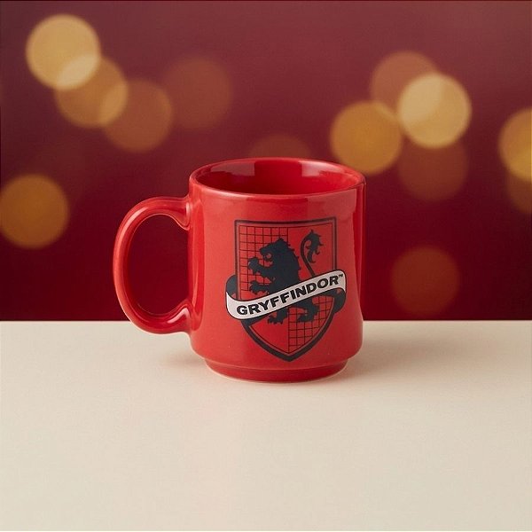 Mini Caneca de Cerâmica Tina - Grifinória - Harry Potter - 100ml - 1 unidade - Zonacriativa - Rizzo