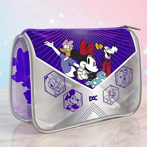 Estojo Simples com Zíper - Mickey Mouse - 100 Anos - 20x14 - Disney Original - 1 unidade - DAC - Rizzo