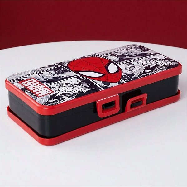 Estojo Organizador - Homem Aranha - 20x10cm - Disney Original - 1 unidade - Plasútil - Rizzo