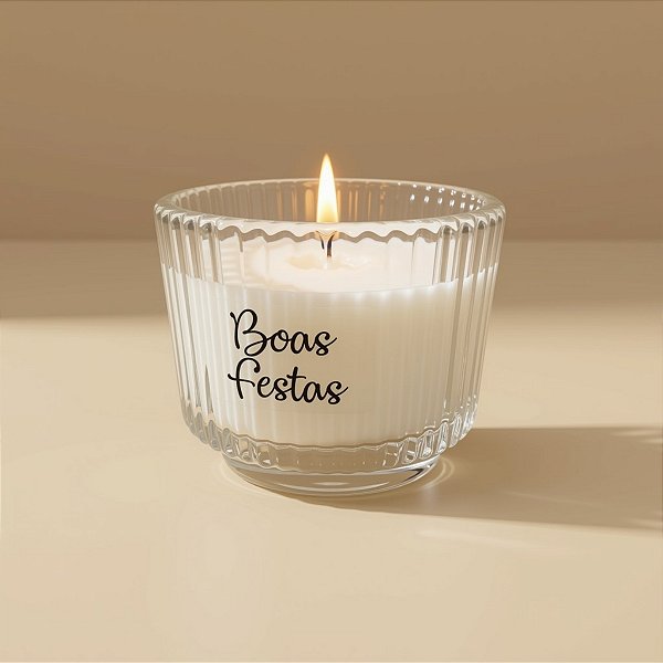 Vela Aromática de Natal - Boas Festas - 100g - 1 unidade - Rizzo