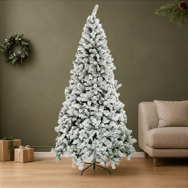 Árvore de Natal Ipanema Nevada - 1350 Galhos - 240cm - 1 unidade - Cromus - Rizzo
