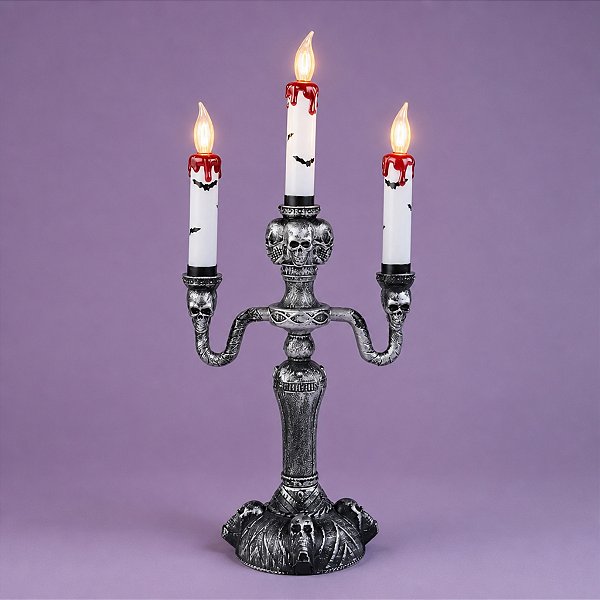 Candelabro Noite Do Terror - Festa Halloween - 1 Unidade