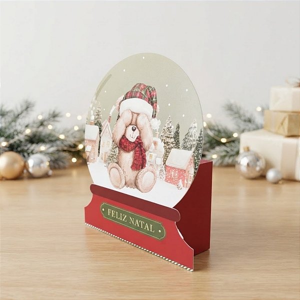 Caixa para Lembrancinha - Fofurso Vermelho - 8x6,5x3,5cm - 10 unidades - Cromus - Rizzo