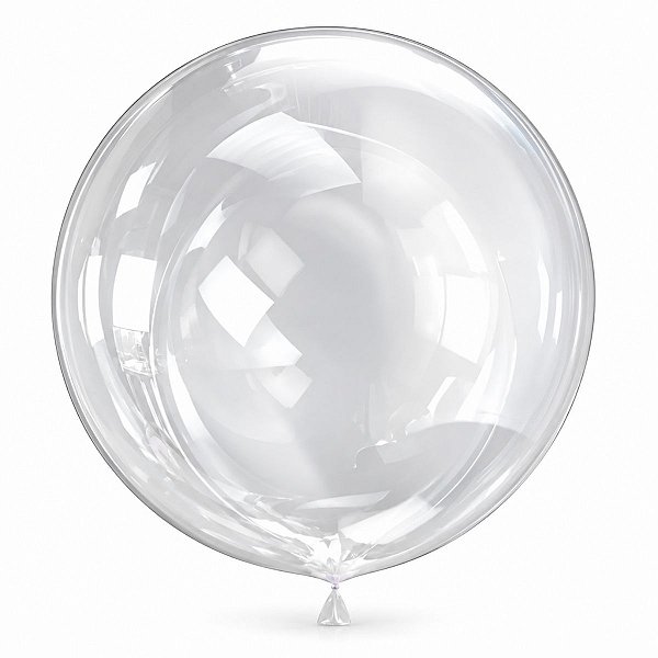 Balão Bubble Transparente - 50" 125cm - 10 unidades - Bobo Balloon - Rizzo