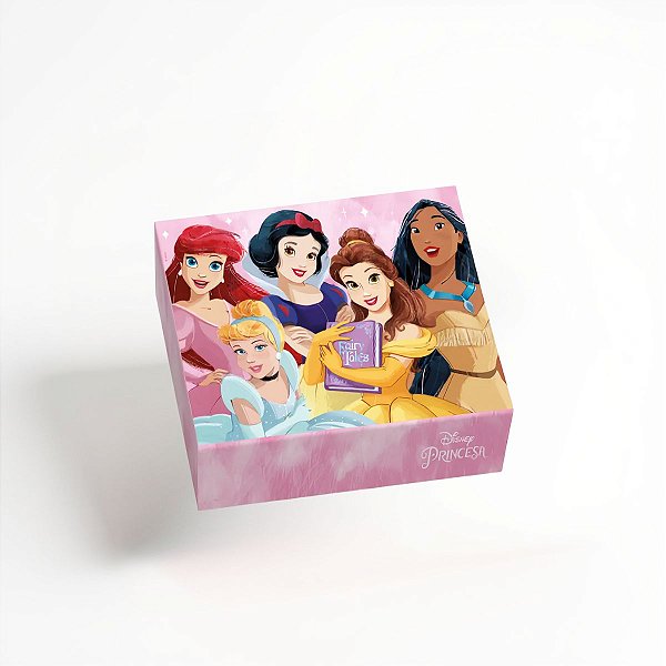 Caixa Retangular para Presente - Tampa/Fundo New - Heart Of Princess - P 17x13,5x4,5 - 1 unidade - Disney Original - Riz