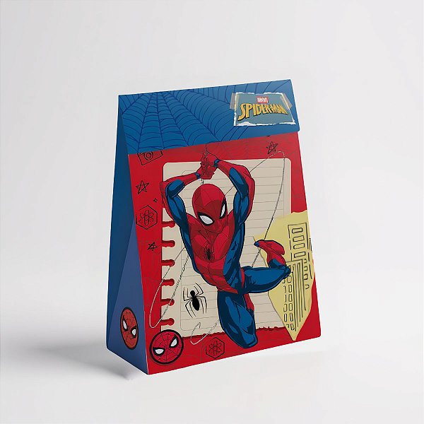 Caixa Flip - Sketch Homem Aranha - M 22x9x29,9 - 1 unidade - Disney Original - Rizzo