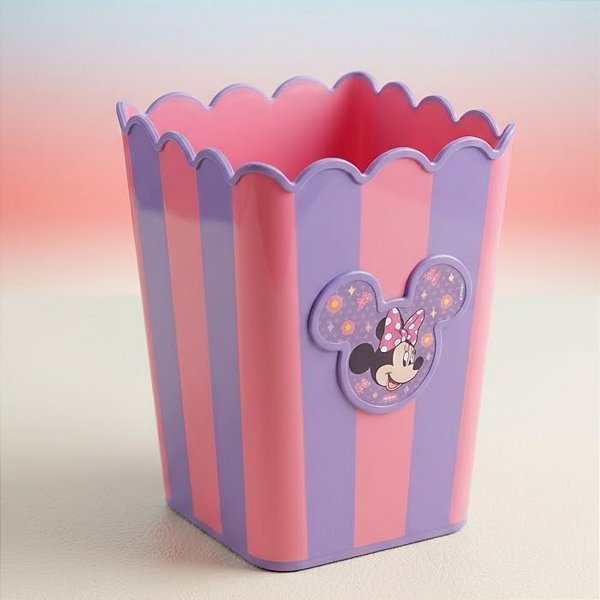 Balde de Pipoca - Minnie Mouse - Rosa e Lilás - 1,46L - 1 unidade - Disney Original - Rizzo