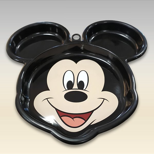 Prato Lúdico Mickey - 22x21x2cm - 1 unidade - Disney Original - Rizzo