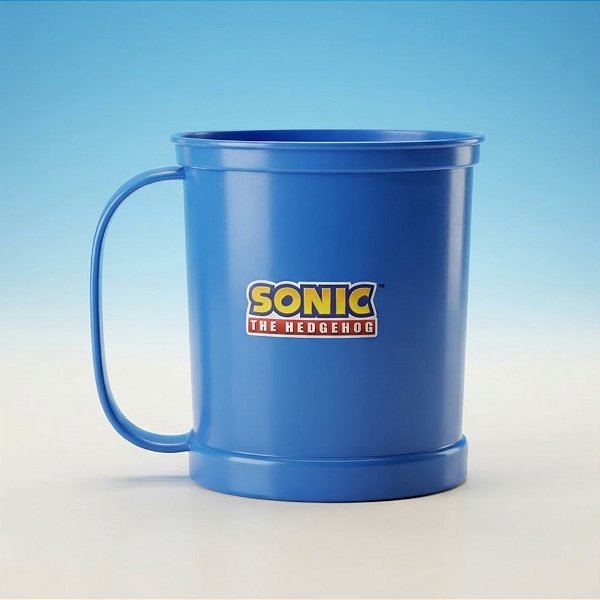 Caneca Clássica - Sonic 35 Anos - 360ml - 1 unidade - Plasútil - Rizzo