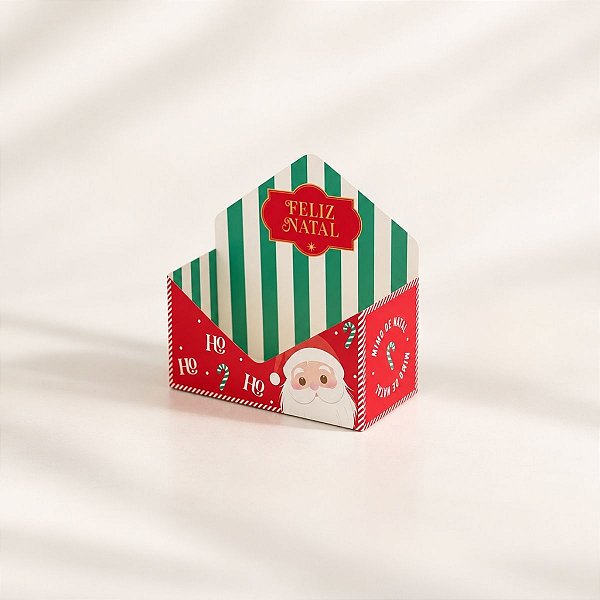Mini Caixa Envelope para Presente - Surpresa do Noel - Vermelho - 8x3,5x4cm - 10 unidades - Cromus - Rizzo