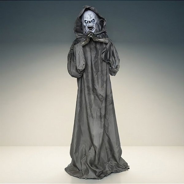 Enfeite Decorativo De Halloween Com Som, Luz e Movimento - Boneco Solomon - 1,70m - 1 unidade - Cromus - Rizzo