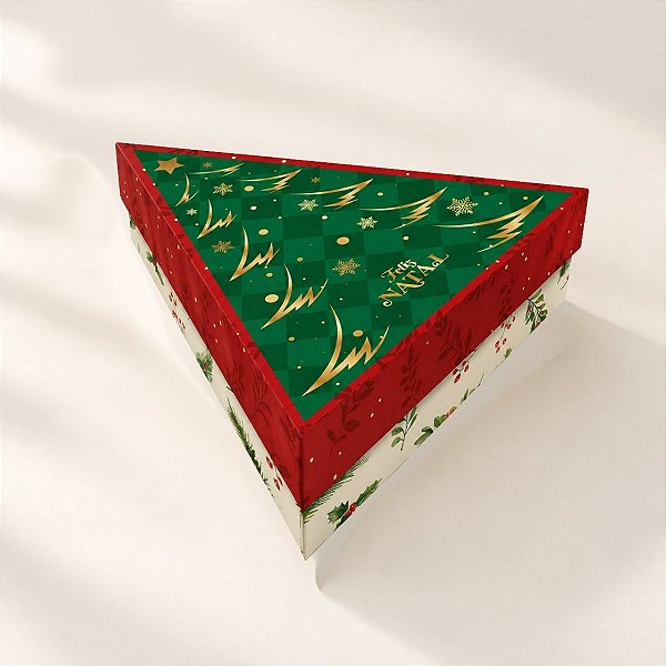 Caixa para 6 Doces - Árvore de Natal - 19x17cm - 10 unidades - Regina - Rizzo