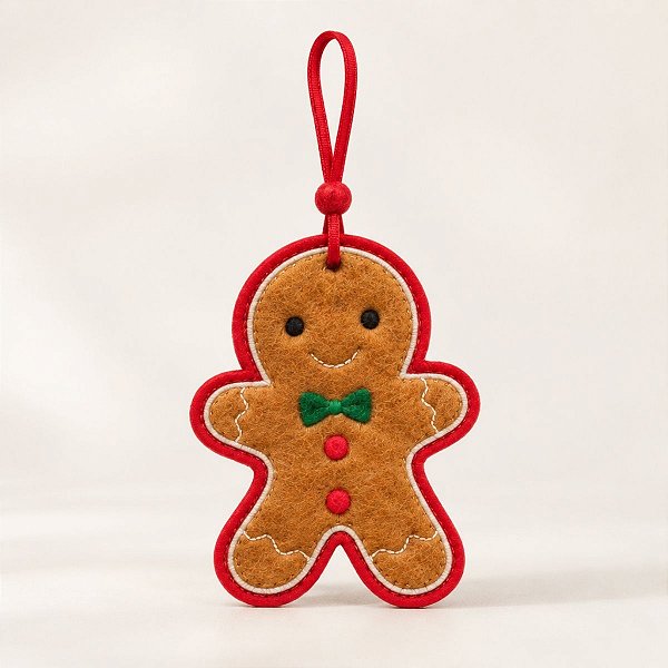 Enfeite de Natal em Feltro - Biscoito - 12cm - 1 unidade - Rizzo
