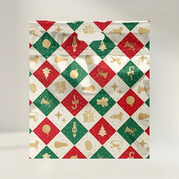 Sacola Laminada com Zip - Essência - Marfim - 32x40cm - 1 unidade - Cromus - Rizzo