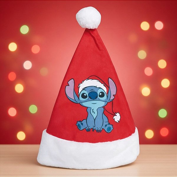 Gorro de Natal Para Vestir - Stitch - 42cm - Disney Original  - 1 unidade - Cromus - Rizzo