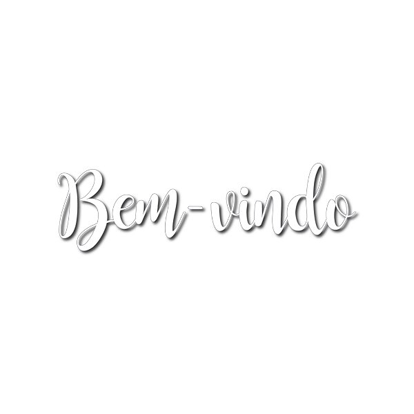 Transfer Para Balão Lettering Branco - Bem-Vindo - 01 Unidade - Cromus Balloons - Rizzo Balões