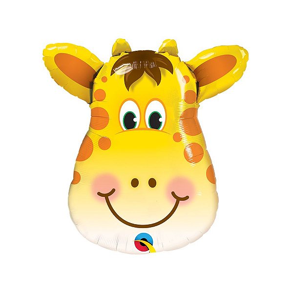 Balão de Festa Microfoil 32" 81cm - Girafa - 01 Unidade - Qualatex - Rizzo Balões