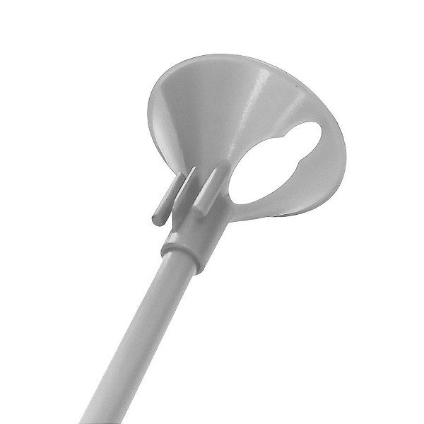 Kit Suporte para Balão 33cm - Branco - 10 Unidades - Rizzo Balões