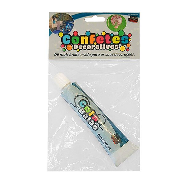 Cola para Balão Bisnaga de Alumínio 15g - 01 Unidade - Rizzo Balões