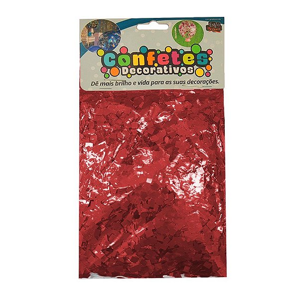 Confete Mini Picadinho Metalizado 25g - Marsala Dupla Face - Rizzo Balões