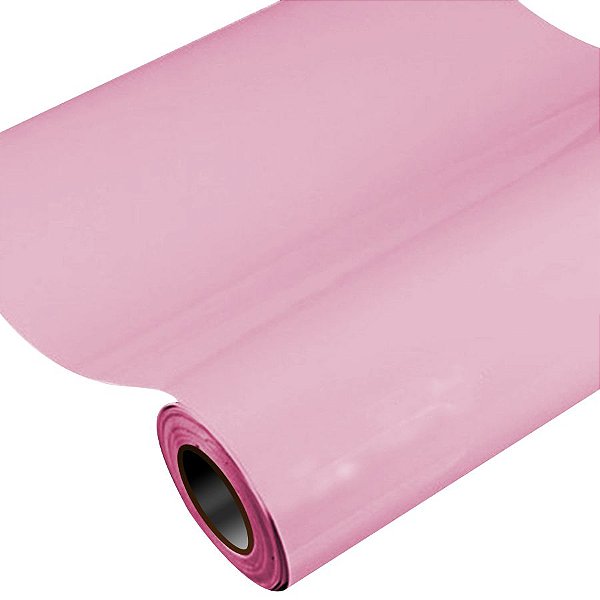 Vinil Adesivo 1m x 30cm - Rosa Bebê - 01 Unidade - Rizzo Balões