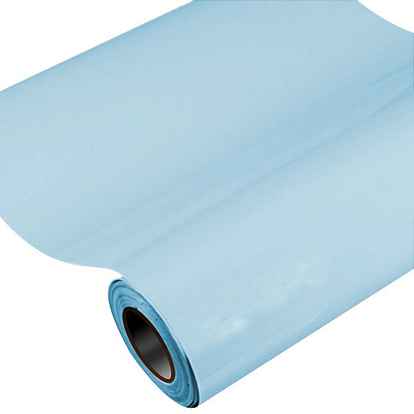 Vinil Adesivo 1m x 30cm - Azul Bebê - 01 Unidade - Rizzo Balões
