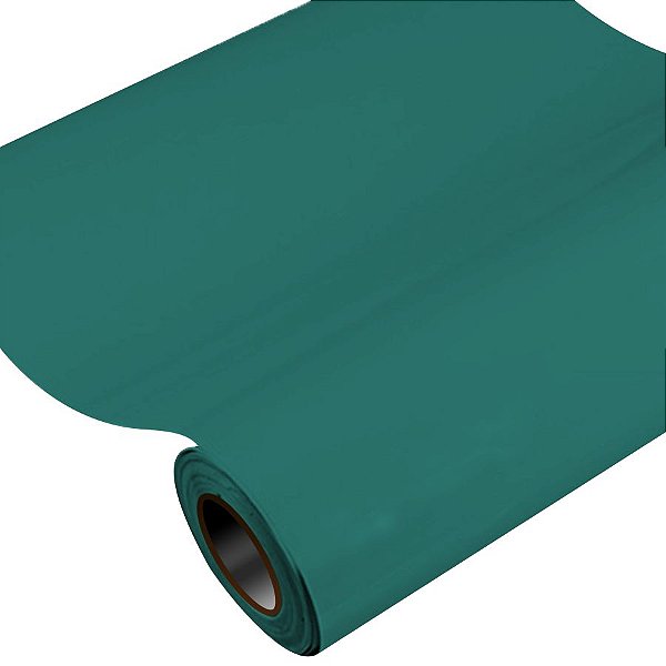 Vinil Adesivo 1m x 30cm - Verde Petróleo - 01 Unidade - Vinil - Rizzo Balões