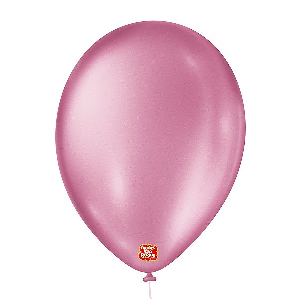 Balão de Festa Cintilante - Rosa - 50 Unidades - Balões São Roque - Rizzo