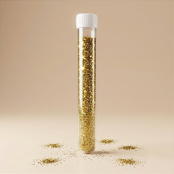Tubo de Glitter para Balão 5g - Dourado - 01 Unidade - Rizzo