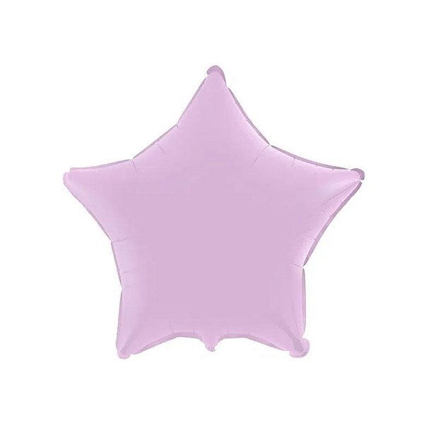Balão de Festa Metalizado 20" 50cm - Estrela Lilás Baby - 01 Unidade - Flexmetal - Rizzo Balões
