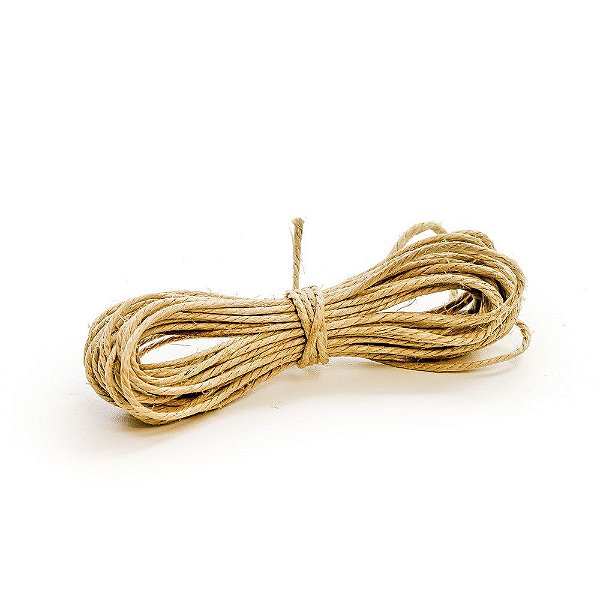 Fio de Juta Decorativo Natural - 3mm x 10 metros - Cromus Páscoa - Rizzo Embalagens
